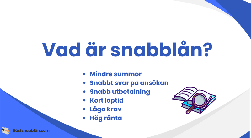 Vad är snabblån?